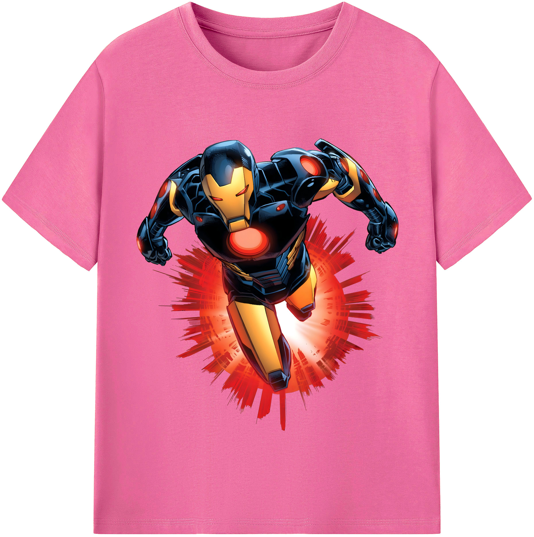 （画像用） アベンジャーズ The Avengers レディースカジュアルプリントTシャツ（綿100％）